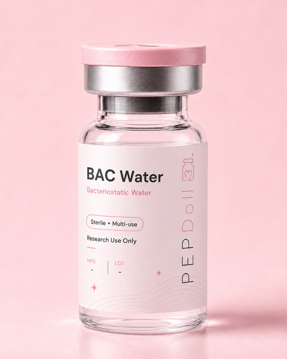 Pepdoll BAC Water research vial